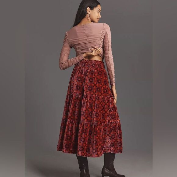 Anthropologie Somerset Maxi Skirt: Nina Pace Maxi Edition NWT - Picture 4 of 10